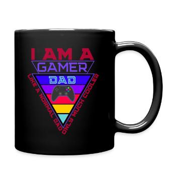 Père joueur - Mug uni - noir - Droite