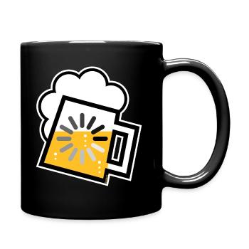 Chargement de bière (chargement de chope à bière / icône / /) - Mug uni - noir - Droite