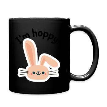 I'm hoppy - Tasse einfarbig - Schwarz - Rechts