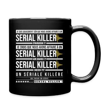 Serial Killer, la cité de la peur, les nuls - Mug uni - noir - Droite