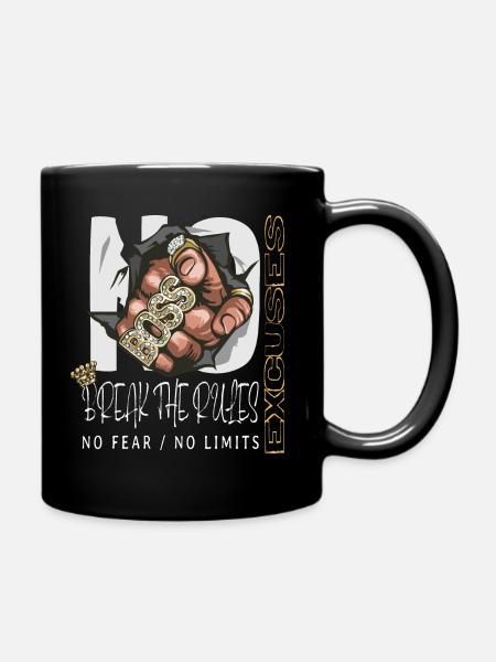 Pas d’excuses, pas d’excuses - Mug uni - noir