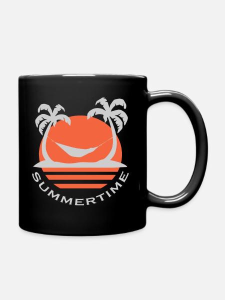 Sommer - Tasse einfarbig - Schwarz