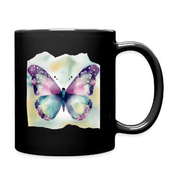 Butterflies pattern - Mug uni - noir - Droite