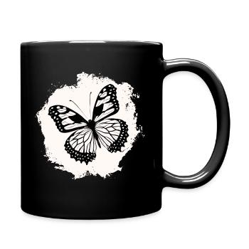 Butterflies pattern - Mug uni - noir - Droite
