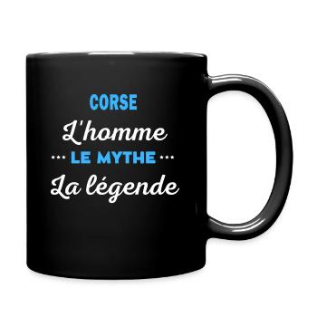 CORSE homme mythe légende - Mug uni - noir - Droite