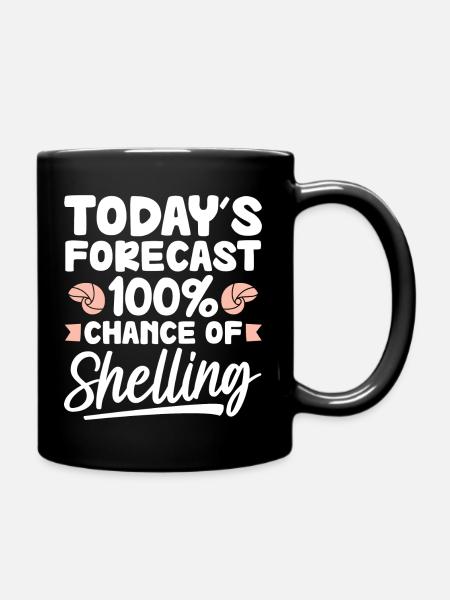 Prévision d’aujourd’hui 100% de chances de bombardement - Mug uni - noir