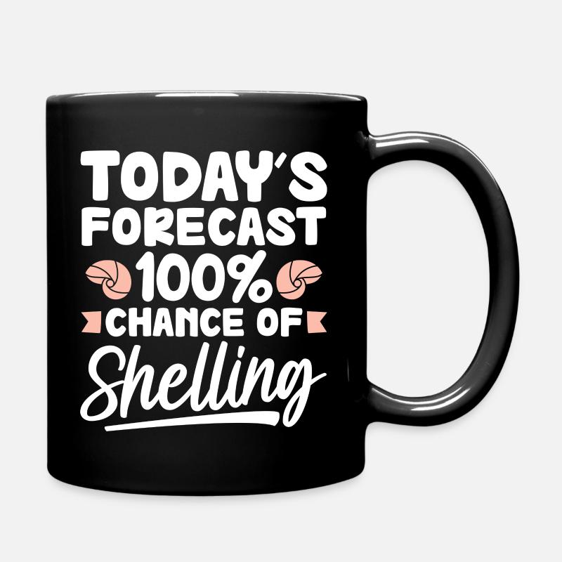Prévision d’aujourd’hui 100% de chances de bombardement - Mug uni - noir