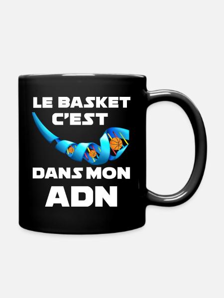 Basket ADN Cadeau humour basketball - Mug uni - noir