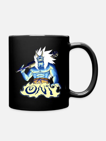 Oni bleu - Mug uni - noir