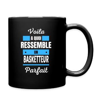 Voila a quoi ressemble un BASKETTEUR parfait - Mug uni - noir - Droite