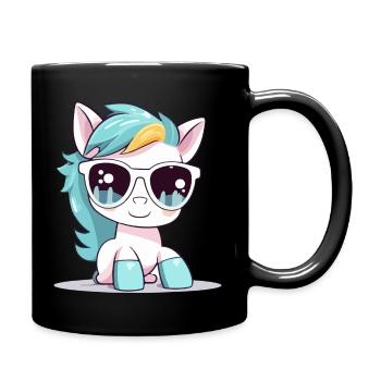 Tam die Stute - Tasse einfarbig - Schwarz - Rechts