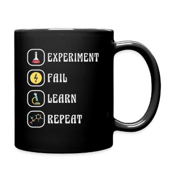 Wissenschaft Physik Chemie Experiment - Tasse einfarbig - Schwarz - Rechts