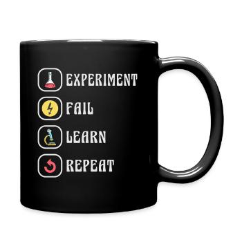 Wissenschaft Physik Chemie Experiment - Tasse einfarbig - Schwarz - Rechts