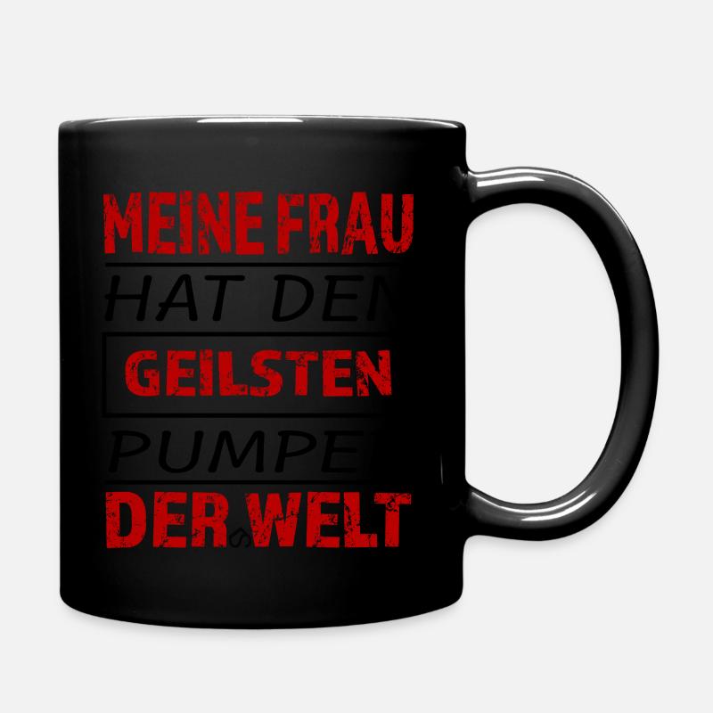 Geilster Pumper der Welt - Tasse einfarbig - Schwarz