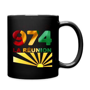 974 La Réunion - Mug uni - noir - Droite