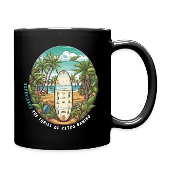 Vivez le frisson du jeu rétro - Mug uni - noir - Droite