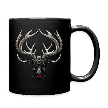 Tribal Night Stag - Full Colour Mug - black - Right