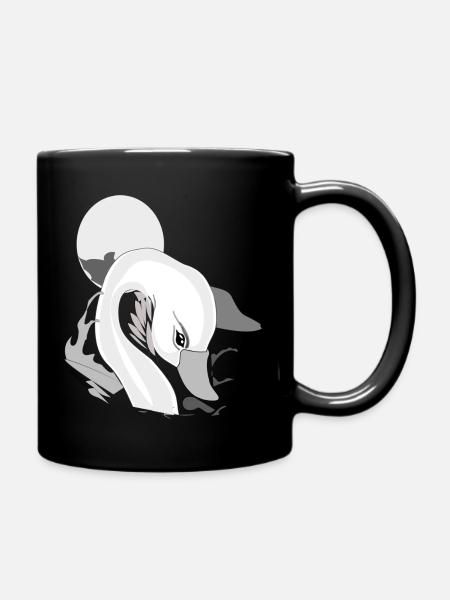 Cygne et élégance - Mug uni - noir