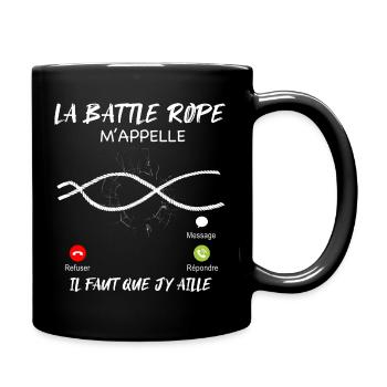 Corde Pour Sportif Cross Training - Mug uni - noir - Droite