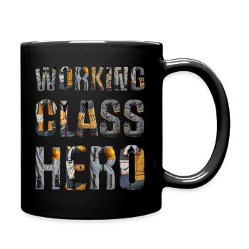 Working Class Hero - Full Colour Mug - black - Right