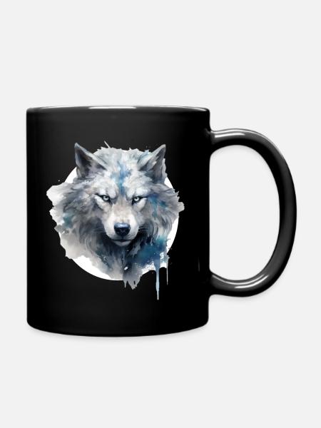 Badass Wolf - Mug uni - noir