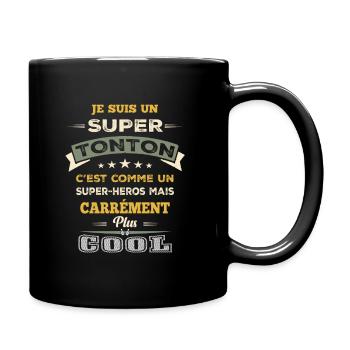 Super Tonton - Cadeaux Tonton - Mug uni - noir - Droite