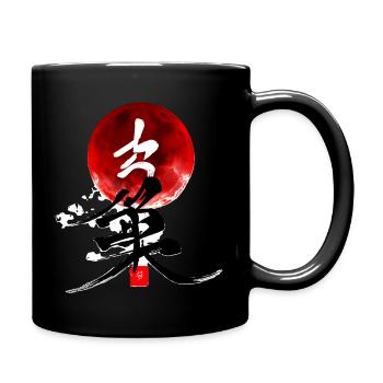 BUSHIDO ORIENTAL GRUNGE - Full Colour Mug - black - Right