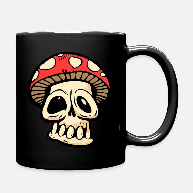 Bande dessinée Skull Mushroom - Mug uni - noir