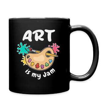 Art Is My Jam - Full Colour Mug - black - Right