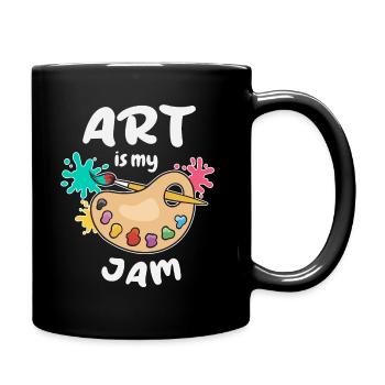 Art Is My Jam - Full Colour Mug - black - Right