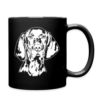 Hungarian Vizsla Portrait Dog Dogs Wilsigns - Full Colour Mug - black - Right