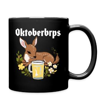 Fawn Bambi Oktoberbrps for meadows and forests - Full Colour Mug - black - Right