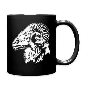 Goat, Sheep Goat, Animal, Sheep, Goat, Wilsigns - Full Colour Mug - black - Right
