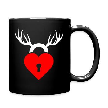 Cuckold horns - Full Colour Mug - black - Right