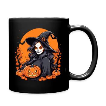 Halloween Witch - Full Colour Mug - black - Right
