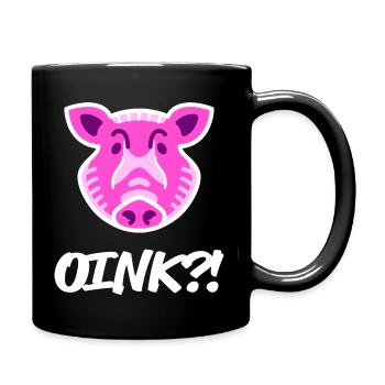 Waldfreunde Oinkv2 - Tasse einfarbig - Schwarz - Rechts