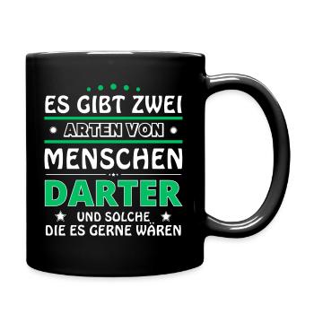 Es gibt zwei Arten von Menschen - Darter - Tasse einfarbig - Schwarz - Rechts