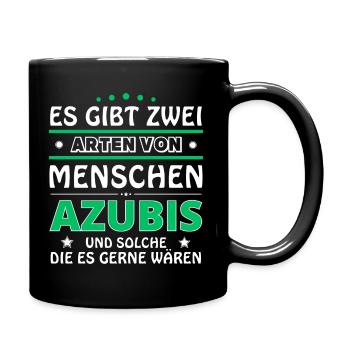 Es gibt zwei Arten von Menschen - Azubis - Tasse einfarbig - Schwarz - Rechts