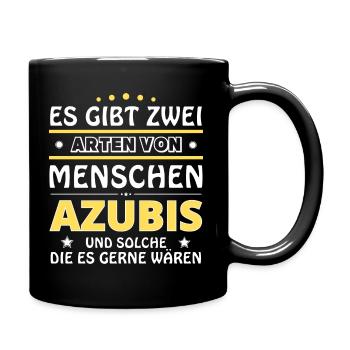 Es gibt zwei Arten von Menschen - Azubis - Tasse einfarbig - Schwarz - Rechts