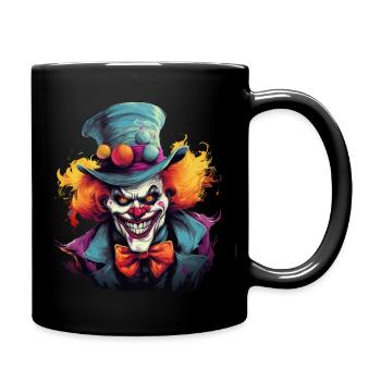 Clown Halloween - Full Colour Mug - black - Right