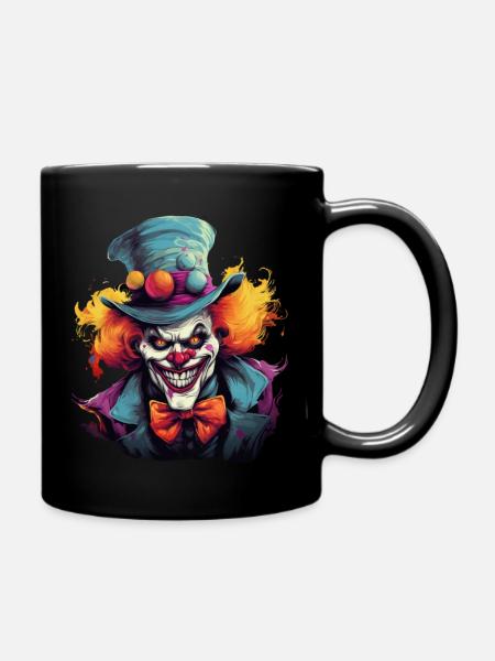 Clown Halloween - Tasse einfarbig - Schwarz