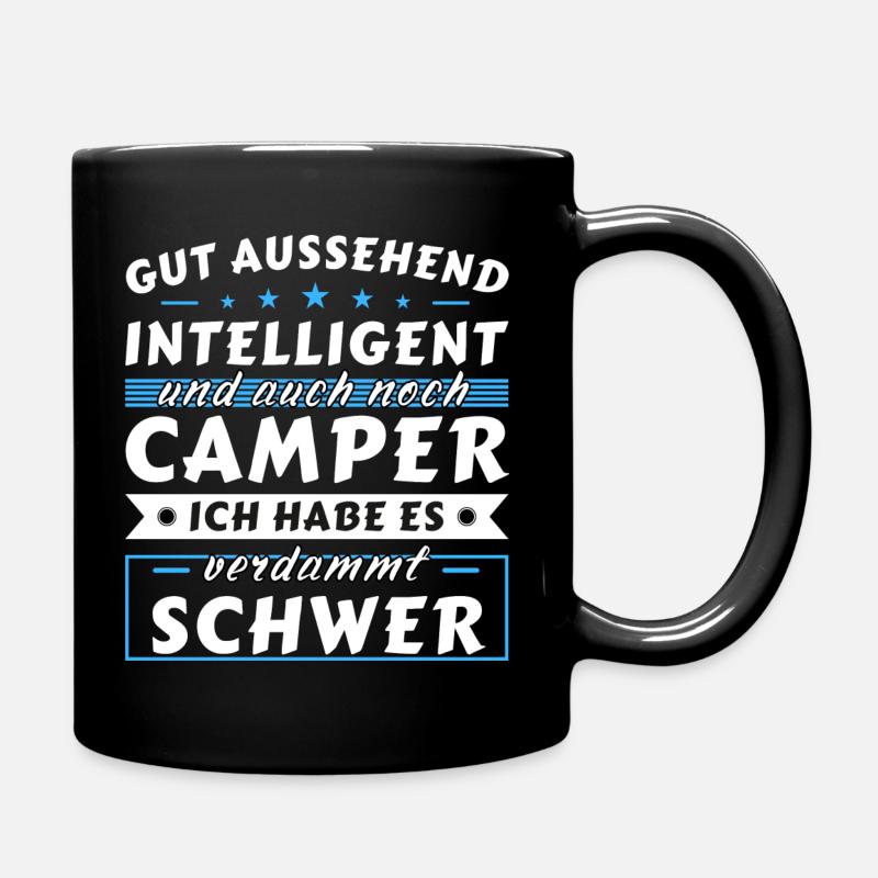 Gut aussehend intelligent - Camper Edition - Tasse einfarbig - Schwarz