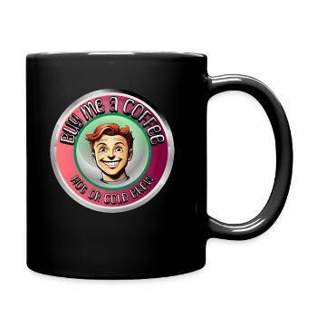 Buy me a coffee - Tasse einfarbig - Schwarz - Rechts