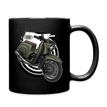 Schwalbe KR51/1 // Illustration - Tasse einfarbig - Schwarz - Rechts