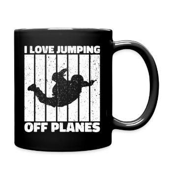 Parachutisme Passion Design. Cadeau d’adrénaline parfait - Mug uni - noir - Droite
