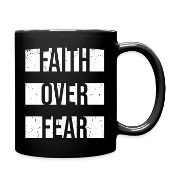 La foi plutôt que la peur Glaube über Furcht Liebe Jesus - Mug uni - noir - Droite
