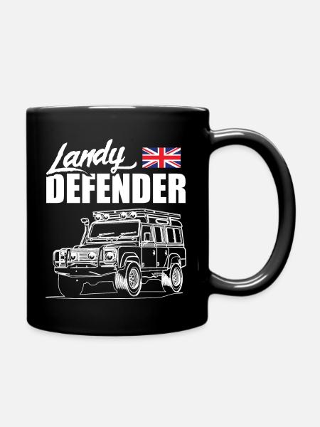 Landy Defender - Tasse einfarbig - Schwarz
