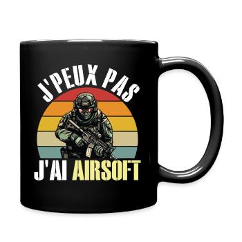 Je Peux Pas J'Ai Airsoft Humour Airsofteur - Mug uni - noir - Droite