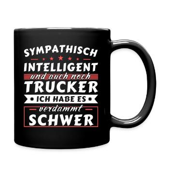 Ich habe 2 Titel Papa undIch habe 2 Titel Papa und - Tasse einfarbig - Schwarz - Rechts