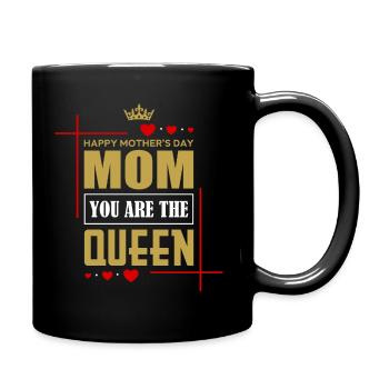 Happy Mothers Day - Tasse einfarbig - Schwarz - Rechts